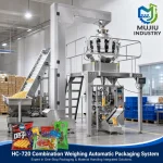 MUJIU HC-720 Automatic 10-Head Combination Weigher Packing Machine System for Granules Snacks Grains 10g-3000g - Main image 5