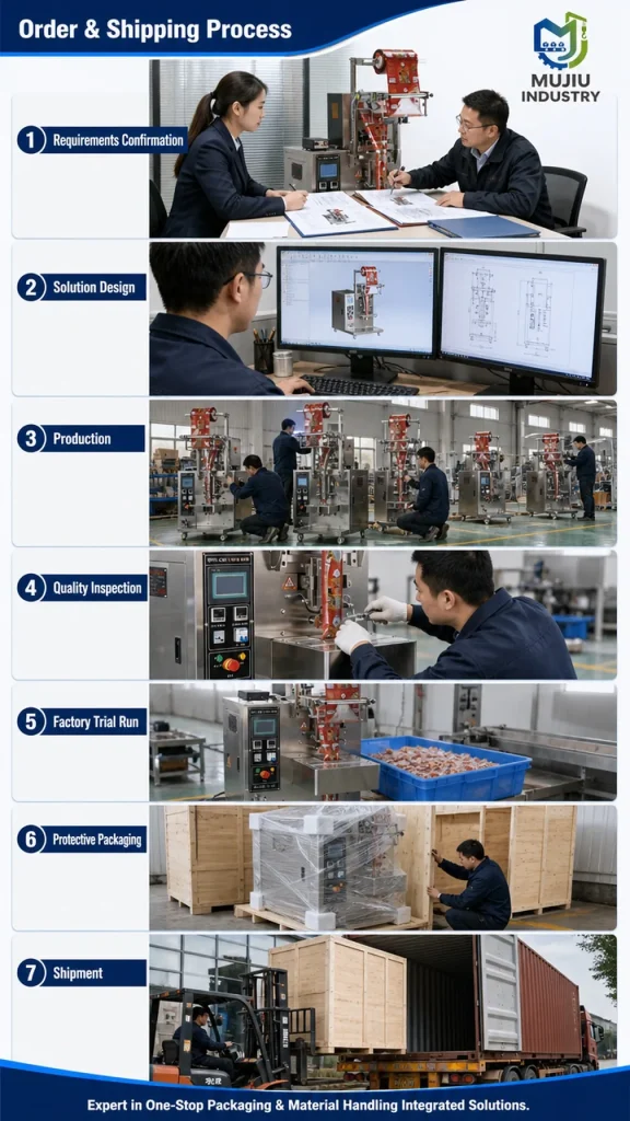 MUJIU HCB3-320S High-Speed Bucket-Type Vertical Packing Machine Automatic Back-Seal Sachet Packing Machine for Snacks - Detail image 6