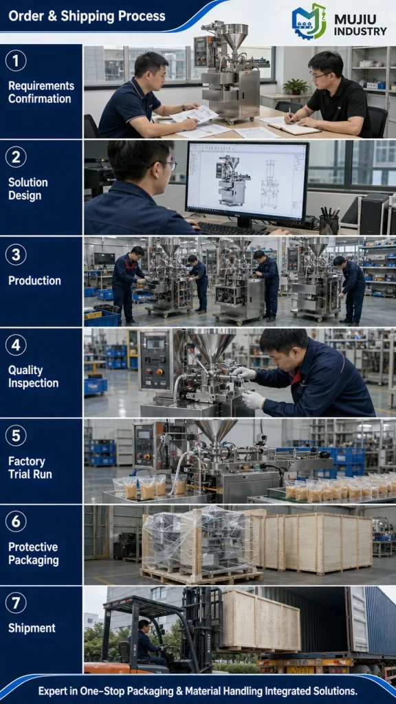 MUJIU HCB4-320B-YQ25/YQ75/YQ150 Automatic Paste and Liquid Four-Side Sealing Packing Machine Sachet Filling Machine - Detail image 6