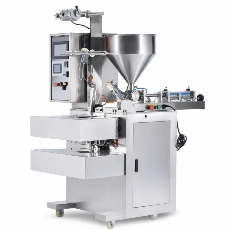 MUJIU HCB4-320B-YQ25/YQ75/YQ150 Automatic Paste and Liquid Four-Side Sealing Packing Machine Sachet Filling Machine - Main image 1