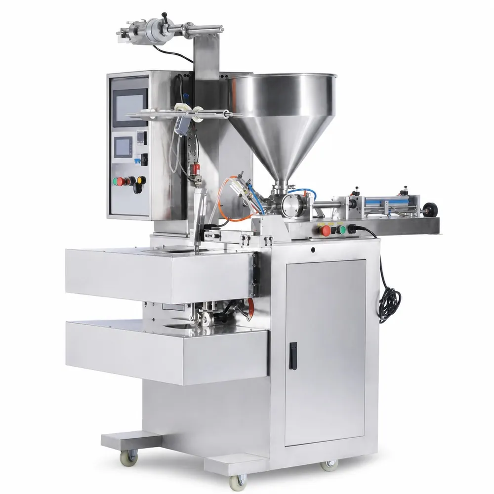 MUJIU HCB4-320B-YQ25/YQ75/YQ150 Automatic Paste and Liquid Four-Side Sealing Packing Machine Sachet Filling Machine - Main image 1