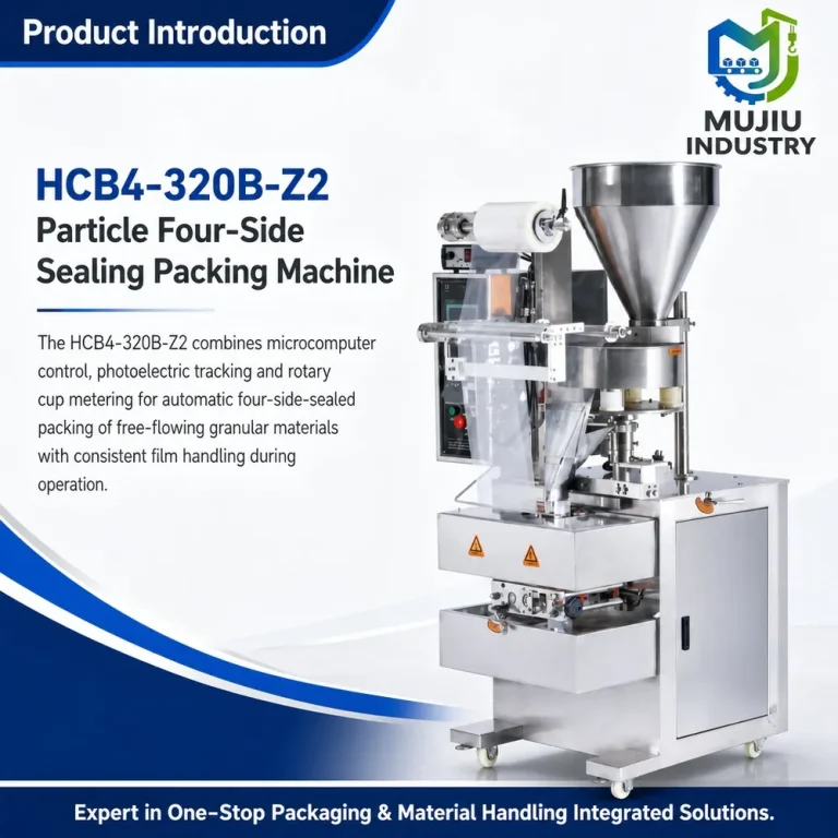 MUJIU HCB4-320B-Z2 Automatic Particle Four-Side Sealing Packing Machine Rotary Cup Dosing Sachet Filling Machine - Main image 2