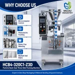 MUJIU HCB4-320C1-Z3D Automatic Particle Back-Seal Three-Side Packing Machine Rotary Cup Filling Bagging Machine - Main image 3