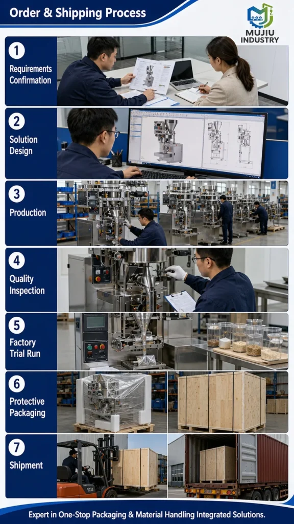 MUJIU HCB4-B120E-Z3D Automatic Triangle Bag Granule Packing Machine Rotary Cup Pyramid Sachet Filling Machine - Detail image 6
