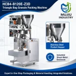 MUJIU HCB4-B120E-Z3D Automatic Triangle Bag Granule Packing Machine Rotary Cup Pyramid Sachet Filling Machine - Main image 4