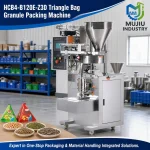 MUJIU HCB4-B120E-Z3D Automatic Triangle Bag Granule Packing Machine Rotary Cup Pyramid Sachet Filling Machine - Main image 5