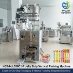 MUJIU HCB4-JL320C1-F Automatic Jelly Strip Vertical Packing Machine Self-flowing Feeding Back-Seal Sachet Machine - Main image 5