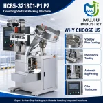 HCB5-3218C1-P1 Automatic Counting Packing Machine with Vibratory Bowl for Candies Hardware Components VFFS Sachet Filler - Main image 3