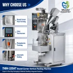 THB4-320AT Automatic Round-Corner Vertical Packing Machine for Sugar Oats Seasoning Sachet Pouch VFFS Filler - Main image 3