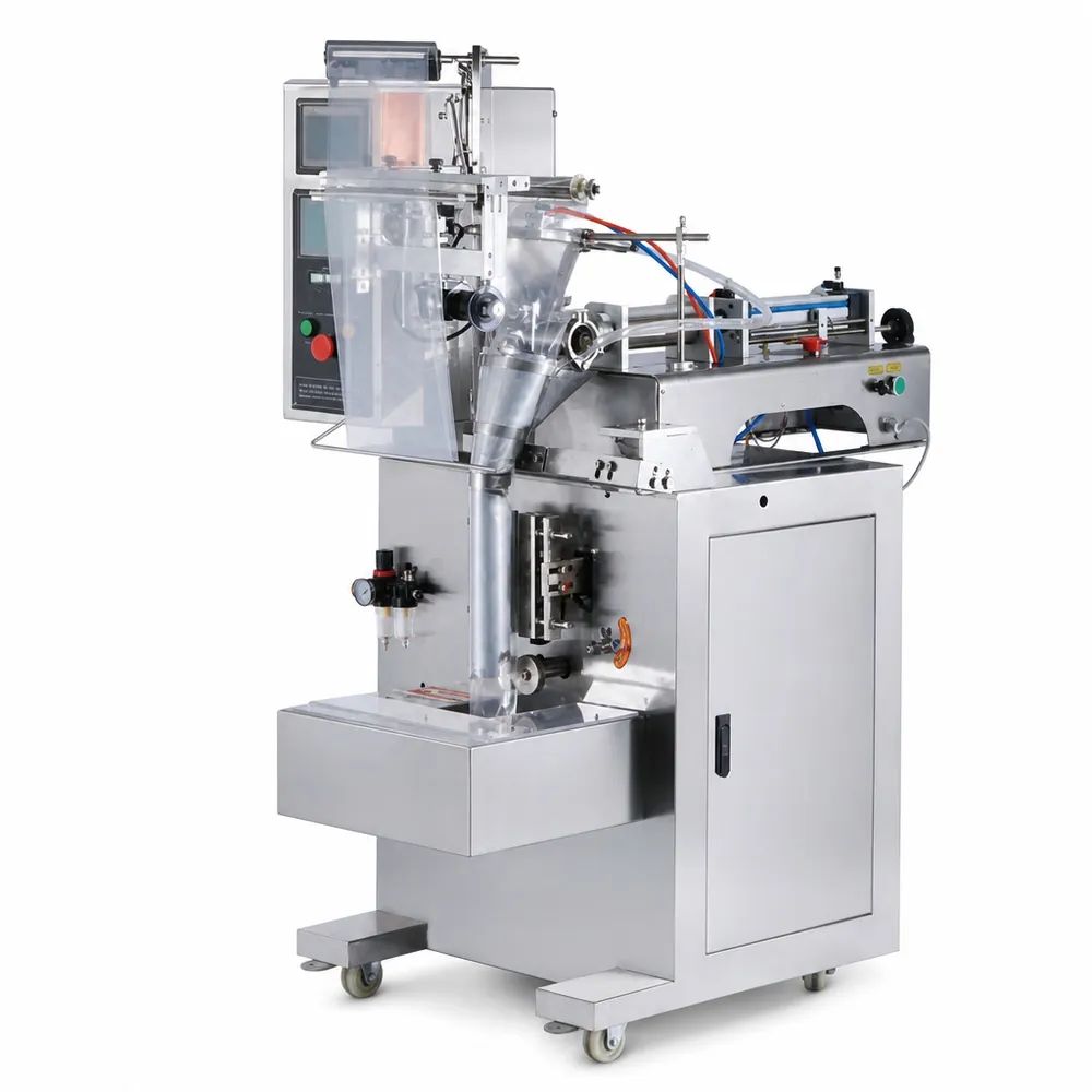 Automatic Liquid Paste Packing Machine Back Seal 3 Side Seal Sachet Pouch Filling Machine VFFS for Sauce Honey Shampoo - Main image 1