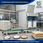 YZ-A25FJS Automatic Double Station Powder Packing Machine 25-60kg Heavy Bag Filler with Weighing Sewing Conveyor - Main image 5