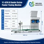 YZ-A25FJS Automatic Double Station Powder Packing Machine 25-60kg Heavy Bag Filler with Weighing Sewing Conveyor - Main image 6