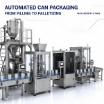 Fully Automatic Powder Can Filling Production Line Milk Protein Powder Sealing Packaging Custom Filling Machine - Main image 3