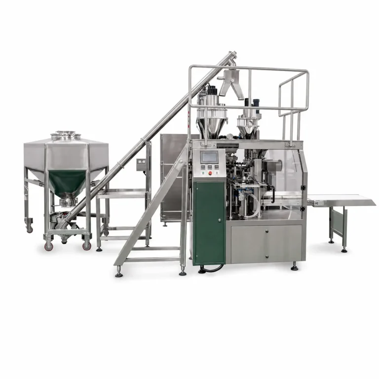 Automatic Double Head Powder Weighing Feeding Bag Packaging Machine Premade Bag Filling Sealing Equipment for Powder Packing - Main image 1