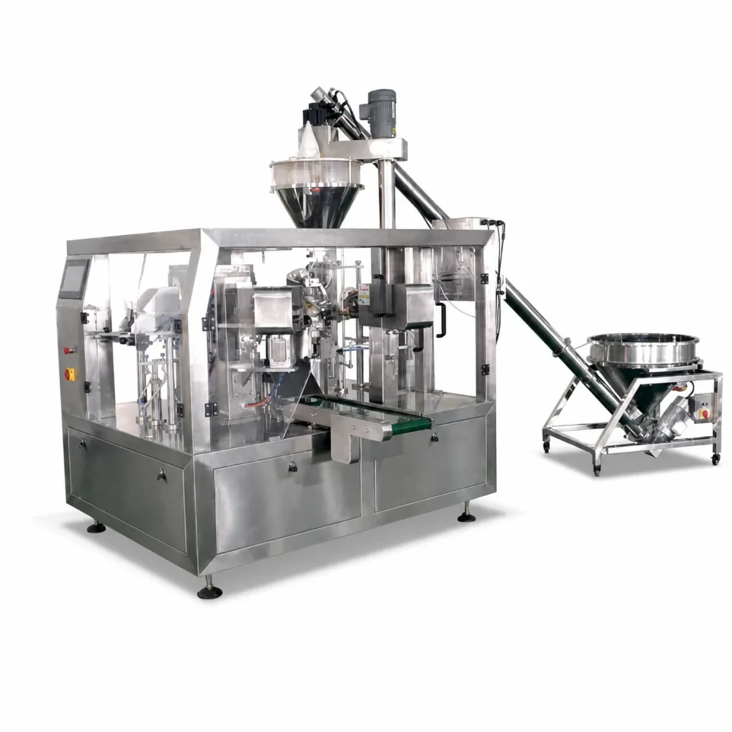 Automatic Premade Pouch Powder Packaging Machine AT-GDF-200A 5-1500g Rotary Pouch Filler Sealer for Corn Starch Flour - Main image 1