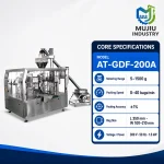 Automatic Premade Pouch Powder Packaging Machine AT-GDF-200A 5-1500g Rotary Pouch Filler Sealer for Corn Starch Flour - Main image 5