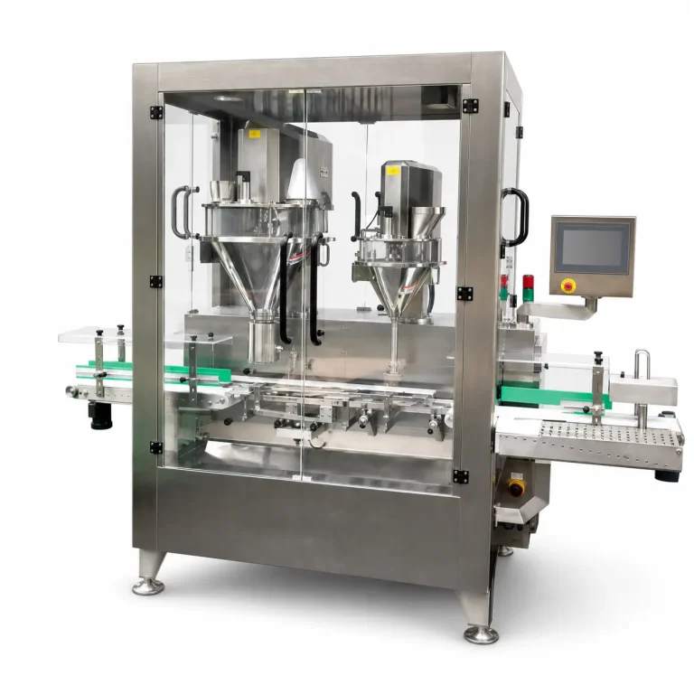 MUJIU Dual Head Rotary Automatic Filling Machine AT-FZP-01 Adjustable Speed 2-30ml Glass Vials Tubes Food Packaging Gear-Driven - Main image 1