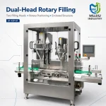 MUJIU Dual Head Rotary Automatic Filling Machine AT-FZP-01 Adjustable Speed 2-30ml Glass Vials Tubes Food Packaging Gear-Driven - Main image 3