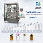 MUJIU Dual Head Rotary Automatic Filling Machine AT-FZP-01 Adjustable Speed 2-30ml Glass Vials Tubes Food Packaging Gear-Driven - Main image 4