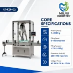 AT-FZP-02 Automatic Dual Heads Rotary Powder Filling Machine 1-2000g High Precision Glass Vial Filling Equipment Touch Screen - Main image 5