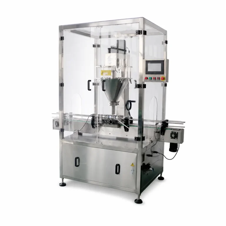 AT-FZX-03 Enclosed Linear Single Head Powder Filling Machine 10-2000g Auger Filler Spice Milk Herb Powder Glass Plastic Cans - Main image 1