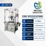 AT-FZX-03 Enclosed Linear Single Head Powder Filling Machine 10-2000g Auger Filler Spice Milk Herb Powder Glass Plastic Cans - Main image 5