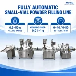 Dual Rotary PLC Gear Pump Small Vial Powder Filling Line High Precision 0.5-50g Energy Saving Vial Packing Equipment for Food - Main image 5