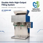 Automatic Double-Helix 5-50kg Powder Filling Machine AT-2DGS-50F Twin Outlet Bagging Machine for High Output - Main image 3