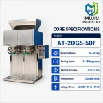 Automatic Double-Helix 5-50kg Powder Filling Machine AT-2DGS-50F Twin Outlet Bagging Machine for High Output - Main image 5