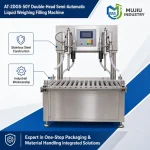 Semi-Automatic 2-Head Liquid Weighing Filling Machine 5-50kg AT-2DGS-50Y Industrial Pail Drum Filler for Oil Detergent - Main image 3
