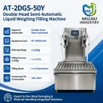 Semi-Automatic 2-Head Liquid Weighing Filling Machine 5-50kg AT-2DGS-50Y Industrial Pail Drum Filler for Oil Detergent - Main image 5