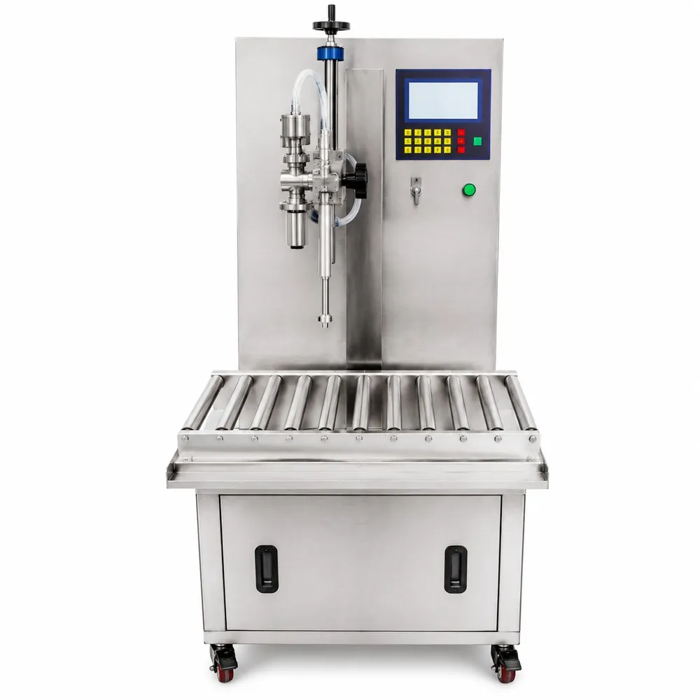 Semi-Automatic Single-Head Liquid Weighing Filling Machine 5-50kg AT-DGS-50Y Industrial Pail Drum Filler for Oil Detergent - Main image 1