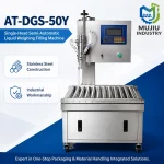 Semi-Automatic Single-Head Liquid Weighing Filling Machine 5-50kg AT-DGS-50Y Industrial Pail Drum Filler for Oil Detergent - Main image 3