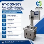 Semi-Automatic Single-Head Liquid Weighing Filling Machine 5-50kg AT-DGS-50Y Industrial Pail Drum Filler for Oil Detergent - Main image 5