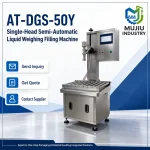 Semi-Automatic Single-Head Liquid Weighing Filling Machine 5-50kg AT-DGS-50Y Industrial Pail Drum Filler for Oil Detergent - Main image 6