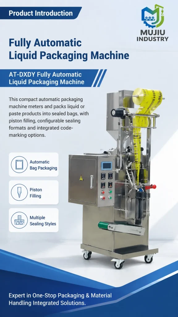 Automatic Liquid Sachet Packing Machine 1-50ml AT-DXDY Fully Automatic Honey Ketchup Sauce Pouch Packaging Machine - Detail image 1