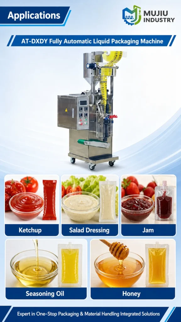 Automatic Liquid Sachet Packing Machine 1-50ml AT-DXDY Fully Automatic Honey Ketchup Sauce Pouch Packaging Machine - Detail image 5