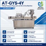Automatic Bottle Filling Pressure Plug Pressing Screw Capping Machine 30-1000ml AT-GYS-4Y Integrated Liquid Filler - Main image 5