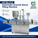Automatic 2-Nozzle Granule Sauce Filling Machine 100-1000ml AT-KLJ-L2 Piston Paste Filler with Agitated Hopper - Main image 3