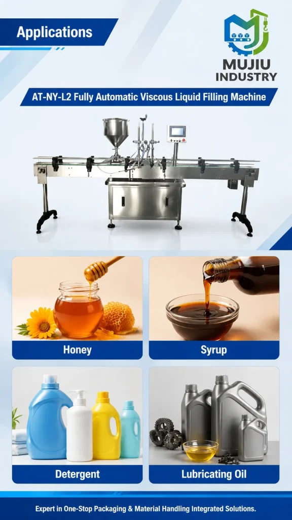 Automatic 2-Head Viscous Liquid Filling Machine AT-NY-L2 Fully Automatic Anti-Drip Bottle Filler for Honey Lubricant Oil - Detail image 5