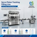 Automatic 6-Head Servo Piston Tracking Filling Machine Integrated Continuous Bottling Line for Shampoo Detergent - Main image 4