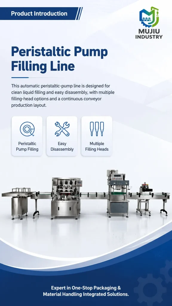 Automatic Peristaltic Pump Filling Capping Line 100-1000ml Integrated Bottle Filler for Essential Oil Syrup - Detail image 1