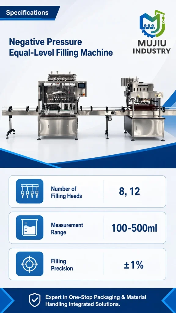 Automatic 12-Head Negative Pressure Equal-Level Filling Machine for Wine Soy Sauce Vinegar Integrated Capping Line - Detail image 2