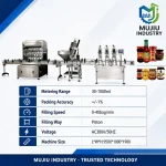 Automatic Chili Sauce Filling Capping Labeling Production Line 30-1000ml Integrated Piston Filler for Beef Sauce Jam - Main image 5