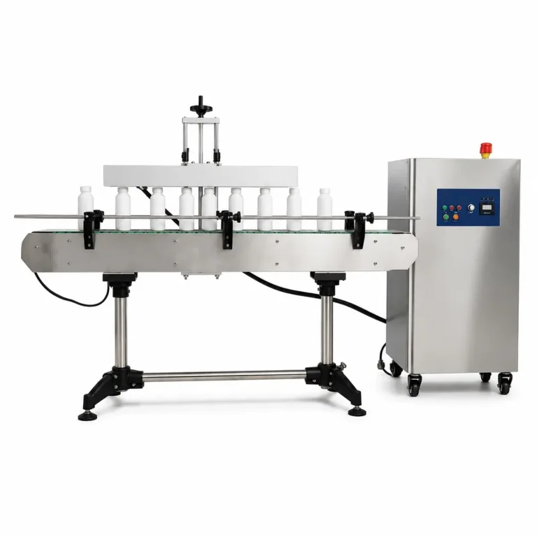 Automatic Continuous Induction Sealing Machine 4000W AT-4000 Aluminum Foil Bottle Sealer for Plastic Glass Jars - Main image 1