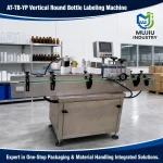 MUJIU AT-TB-YP High-Speed Fully Automatic Vertical Round Bottle Adhesive Sticker Labeling Machine for Jars and Cans - Main image 4