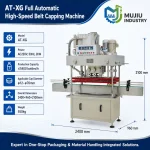 Fully Automatic High-Speed Belt Capping Machine 5400BPH Linear Type AT-XG Continuous Capper for Round Jars - Main image 5