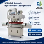 Fully Automatic High-Speed Belt Capping Machine 5400BPH Linear Type AT-XG Continuous Capper for Round Jars - Main image 6