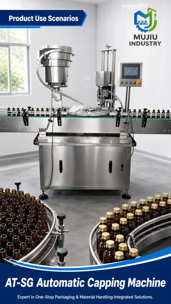 Automatic 1-Head Three-Knife Capping Machine 60BPM AT-SG Industrial Bottle Capper for Metal Caps - Detail image 4