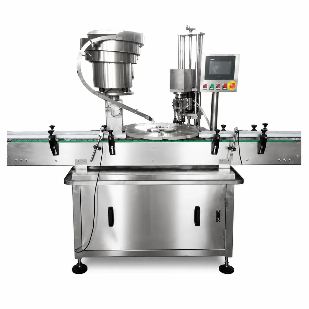 Automatic 1-Head Three-Knife Capping Machine 60BPM AT-SG Industrial Bottle Capper for Metal Caps - Main image 1